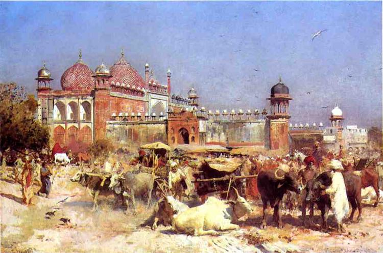 Market Place at Agra - Эдвин Лорд Уикс