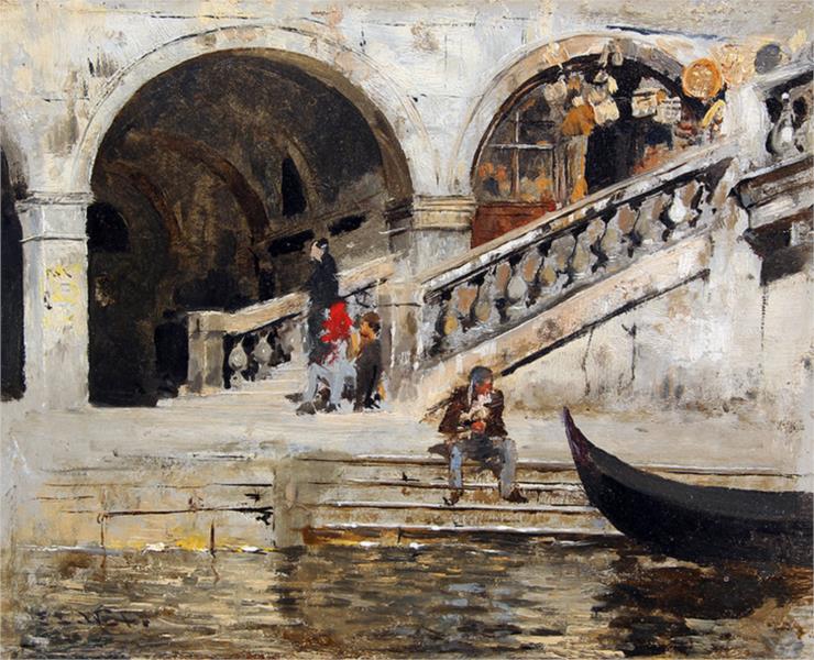 Rialto Bridge, Venice - Edwin Lord Weeks