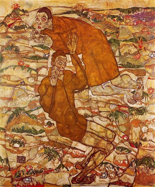 Levitation, 1915 - Эгон Шиле