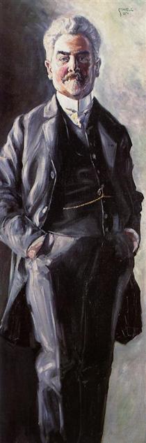 Portrait of Leopold Czihaczek, Standing - 席勒
