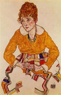 Portrait of the Artist's Wife - Egon Schiele