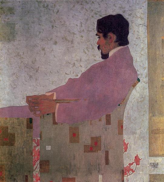 Portrait of the Painter Anton Peschka, 1909 - Эгон Шиле