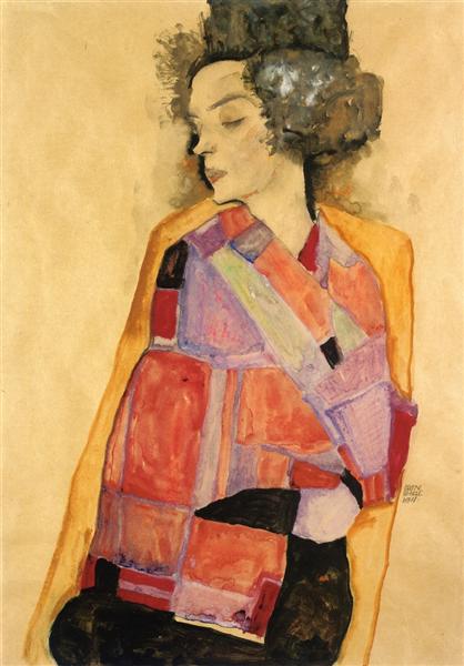 The Daydreamer (Gerti Schiele), 1911 - Эгон Шиле