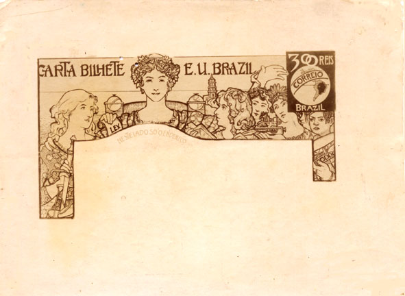 Ticket letter for the exterior, 1903 - Елісеу Вісконті