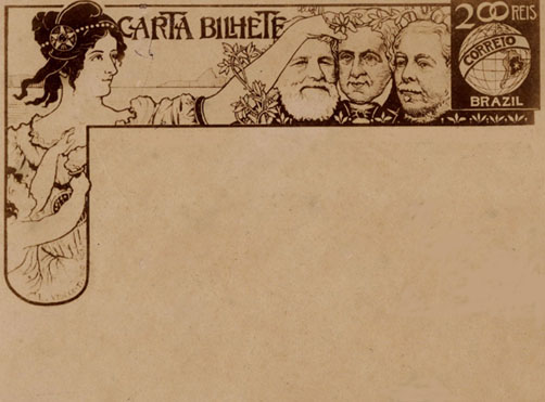 Ticket letter for the interior, 1903 - Eliseu Visconti