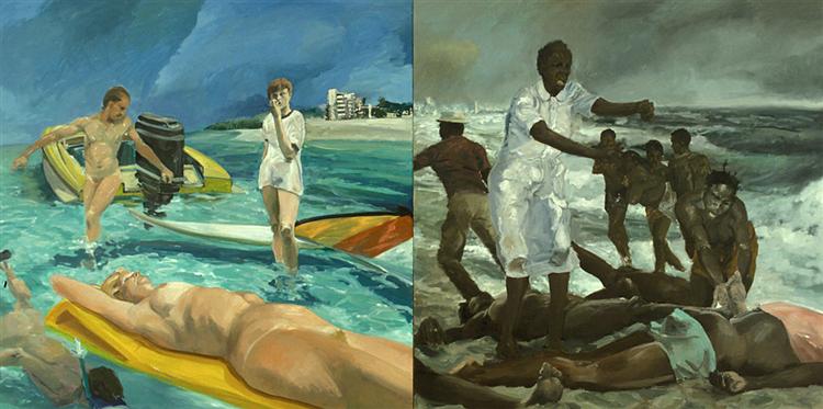 A Visit to - A Visit from the Island, 1983 - Eric Fischl