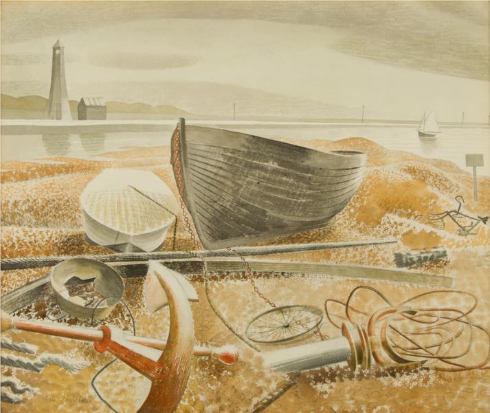 Anchor and Boats, Rye, 1938 - Ерік Равіліус