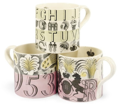 Three mugs designed for Wedgwood - Eric Ravilious