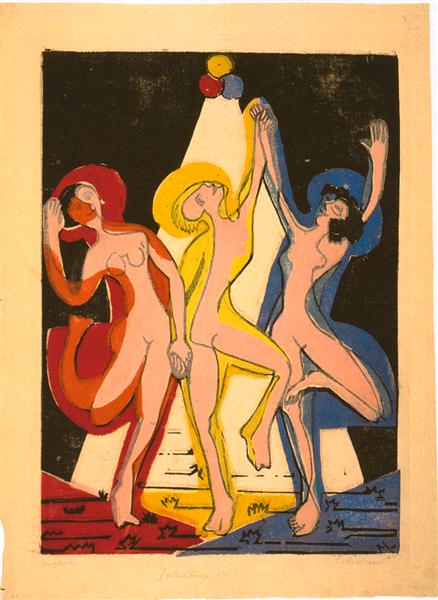 Colourful Dance, 1933 - Ernst Ludwig Kirchner
