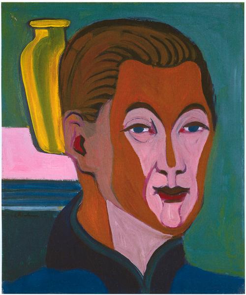 Head of the Painter (Self-portrait), 1925 - Ernst Ludwig Kirchner
