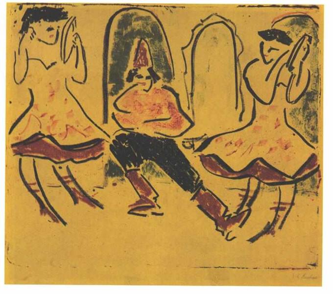 Hungarian Dance - Ernst Ludwig Kirchner