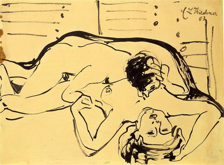Lovers, 1909 - Ernst Ludwig Kirchner