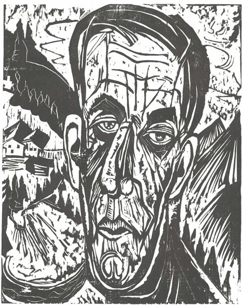Portrait of Van de Velde - Ernst Ludwig Kirchner