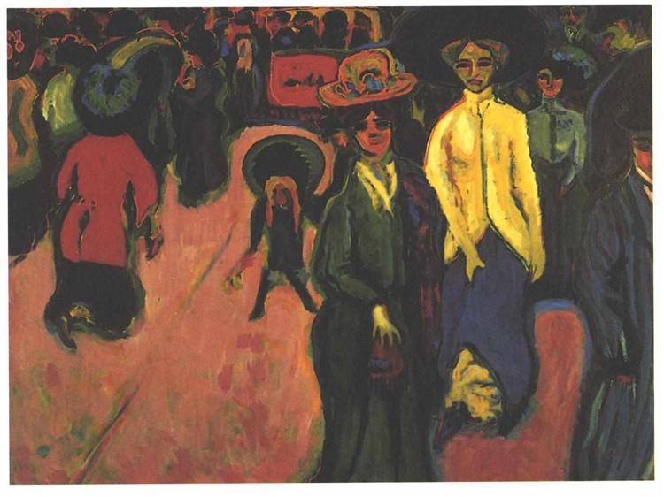 Street, Dresden, 1908 - Ernst Ludwig Kirchner
