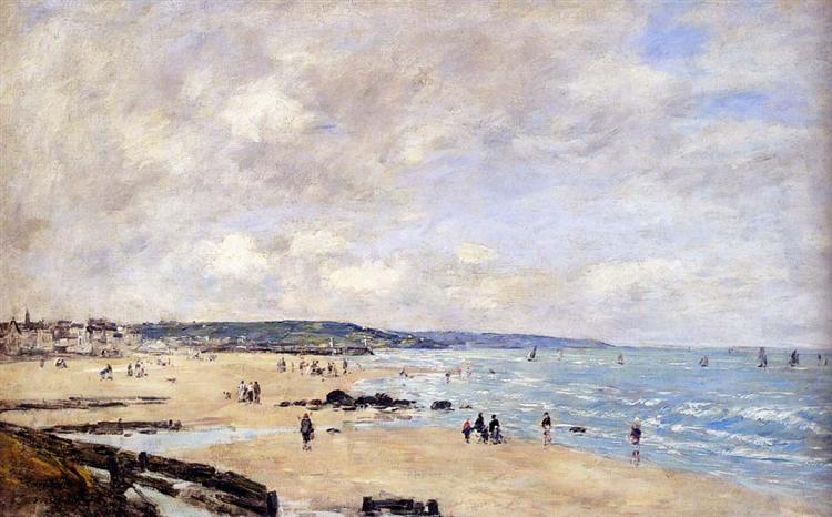 Пляж в Трувиле, 1893 - Эжен Буден