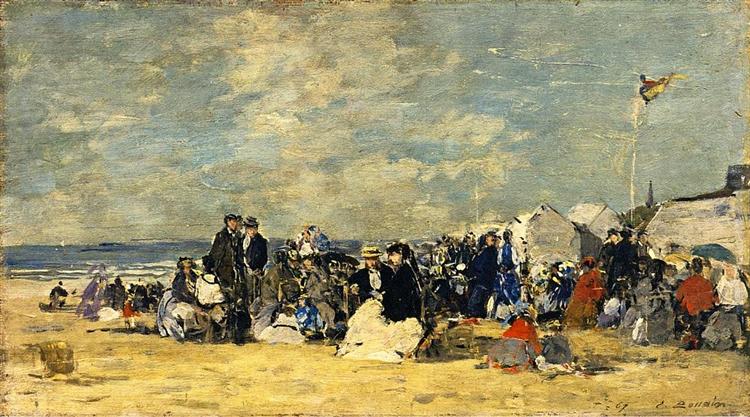 Beach Scene - Eugène Boudin