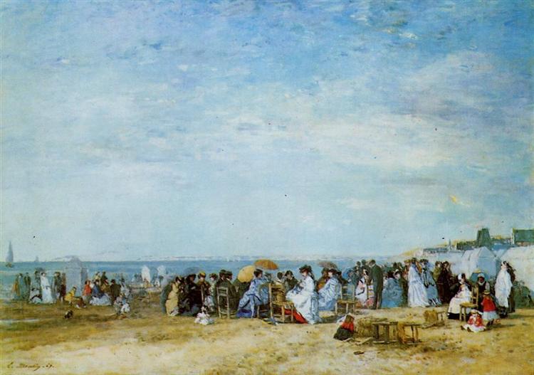 The Beach, 1867 - Eugene Boudin