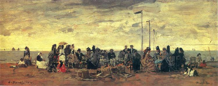 The Beach, 1871 - Эжен Буден