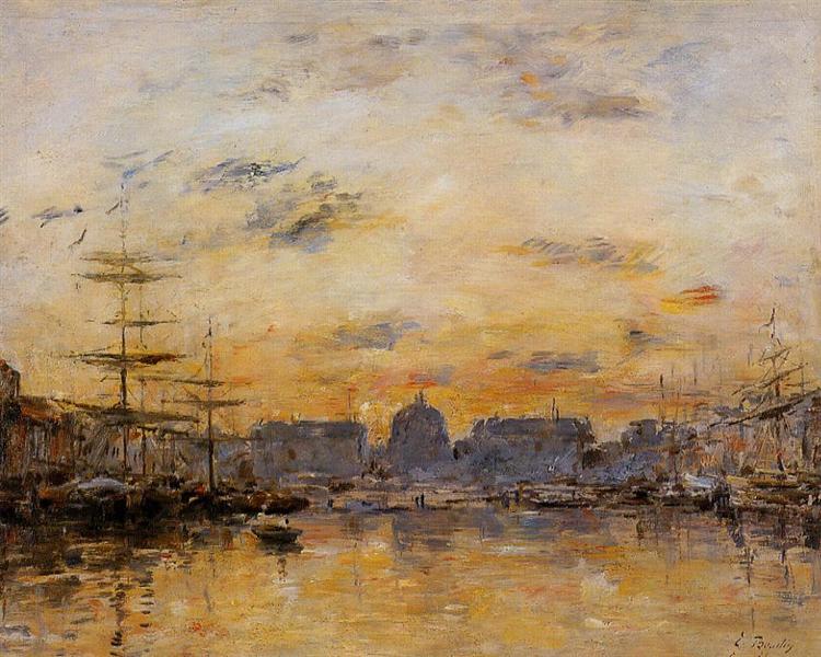The Commerce Basin, Le Havre, 1892 - Эжен Буден