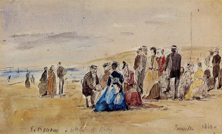 Trouville, 1869 - Эжен Буден