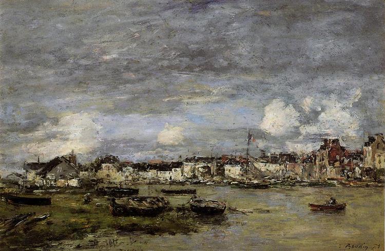 Trouville, the Port, 1864 - Ежен Буден