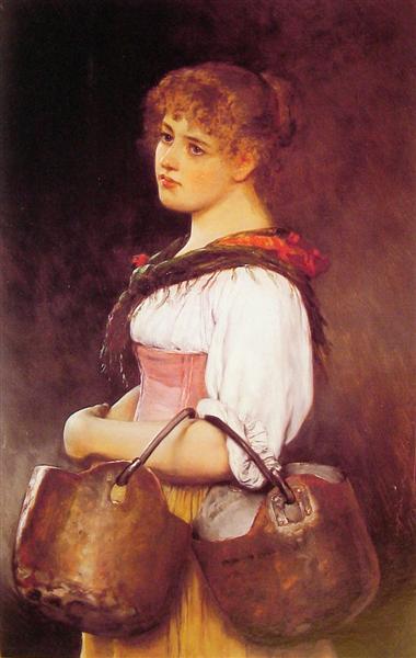 The Milkmaid, 1880 - Эжен де Блаас