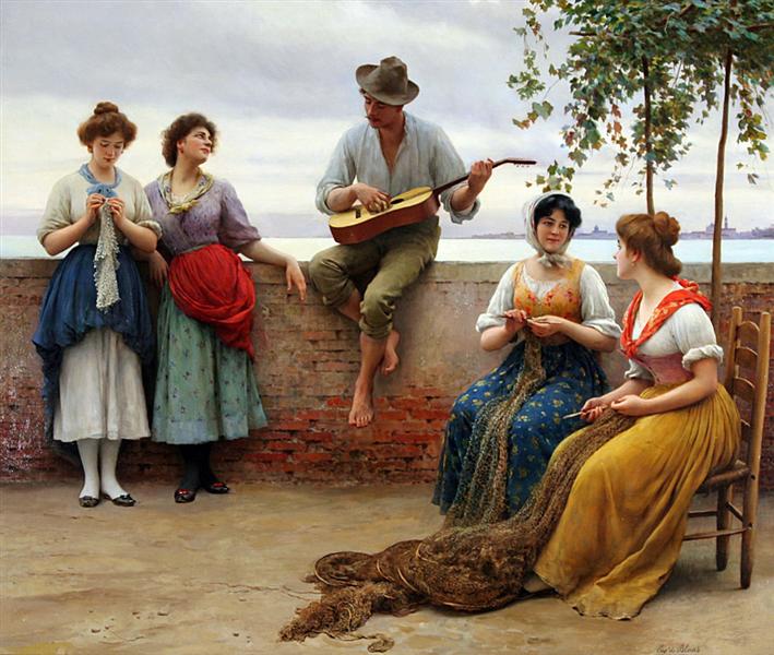 The Serenade, 1910 - Эжен де Блаас
