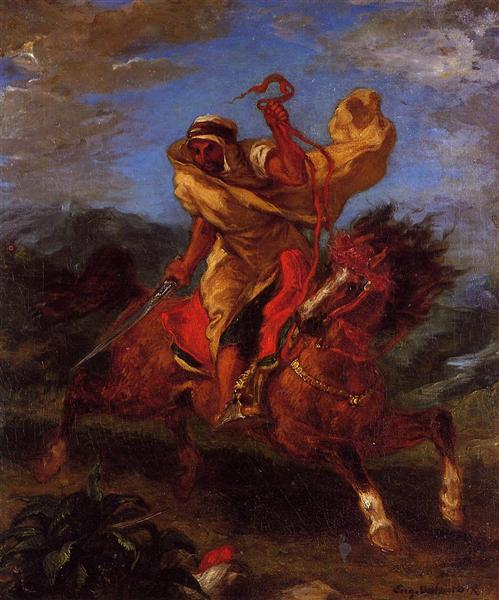 An Arab Horseman at the Gallop, 1849 - Eugene Delacroix