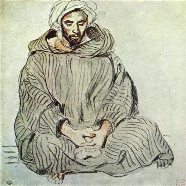 Seated Arab in Tanger, 1832 - Eugene Delacroix