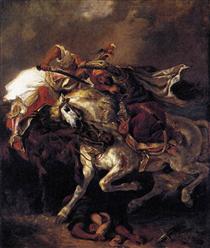 Combat du Giaour et du Pacha - Eugène Delacroix