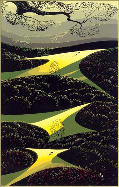 Three Little Fields, 1991 - Eyvind Earle