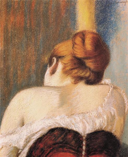 Woman in corset, c.1900 - Федерико Дзандоменеги