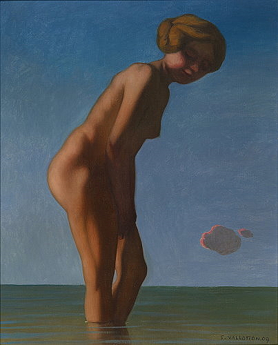 Bather looked to the right, 1909 - Фелікс Валлотон