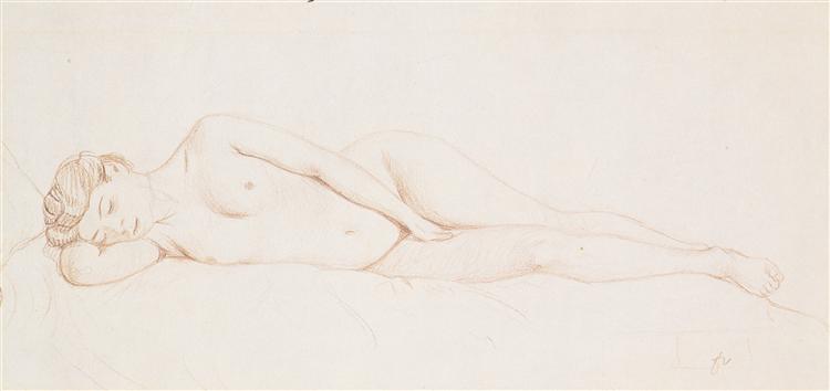 Reclining Female Nude, c.1905 - Felix Vallotton