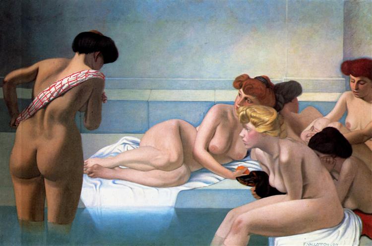 The Turkish bath, 1907 - Феликс Валлотон