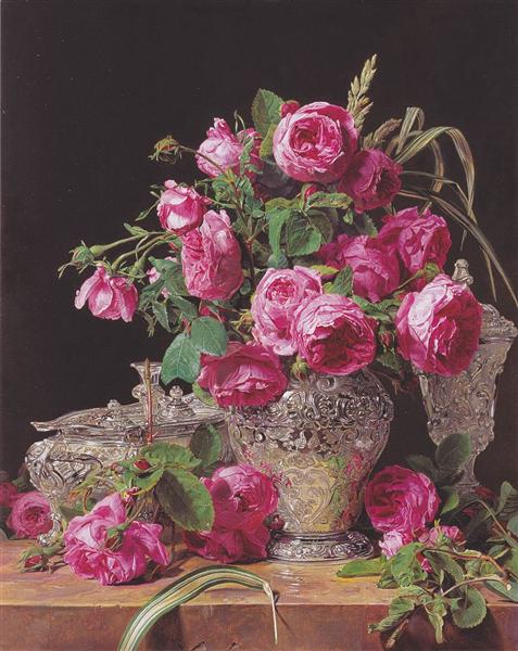 Roses, 1843 - Ferdinand Georg Waldmüller