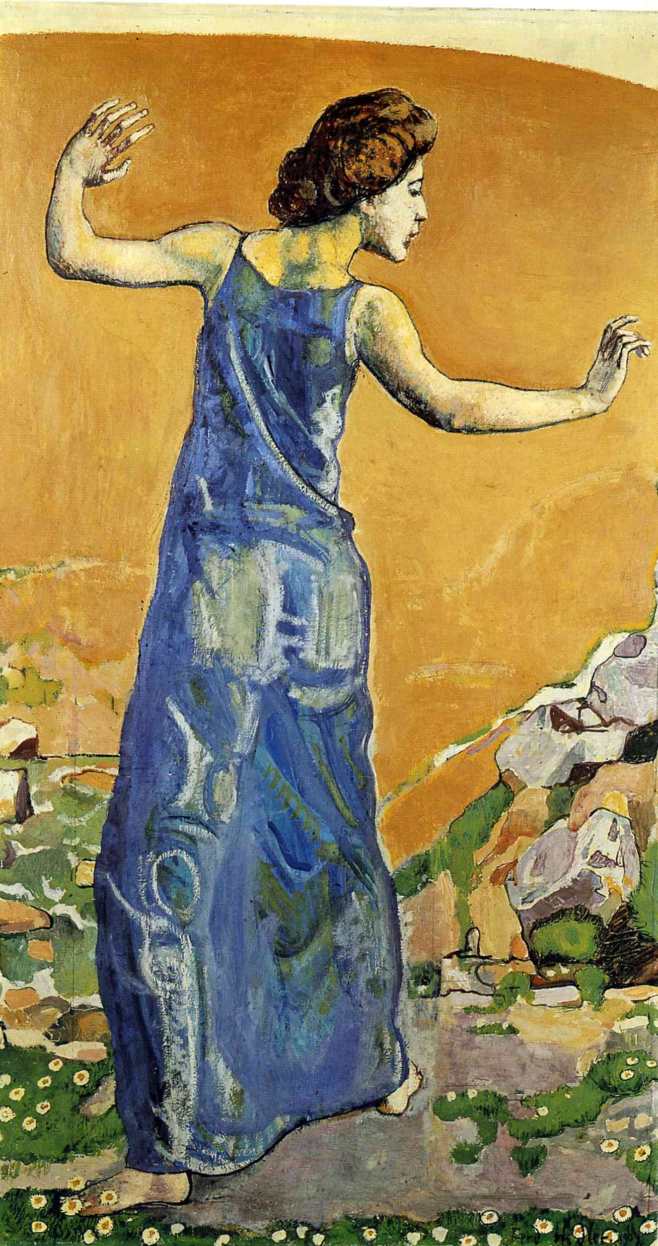 Joyous Woman - Ferdinand Hodler - WikiArt.org - encyclopedia of visual arts