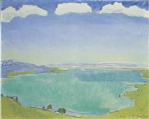 Lake Geneva from the Caux - Фердинанд Ходлер