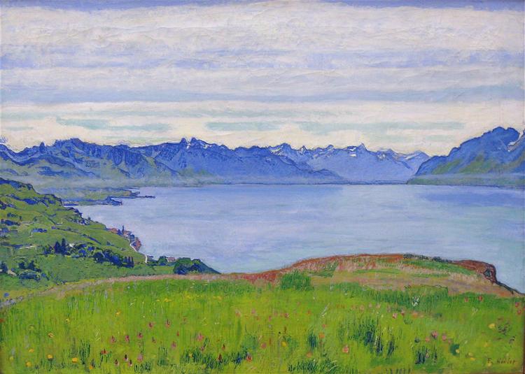 Landscape on Lake Geneva, 1906 - Фердинанд Ходлер
