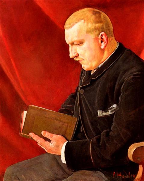 Portrait of a man reading, 1888 - Ferdinand Hodler