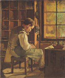 The cobbler by the window - Фердинанд Ходлер