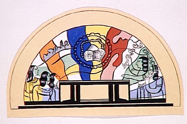 Maquette pour a mosaic of the crypt of the memorial at high Mardasson - Fernand Leger