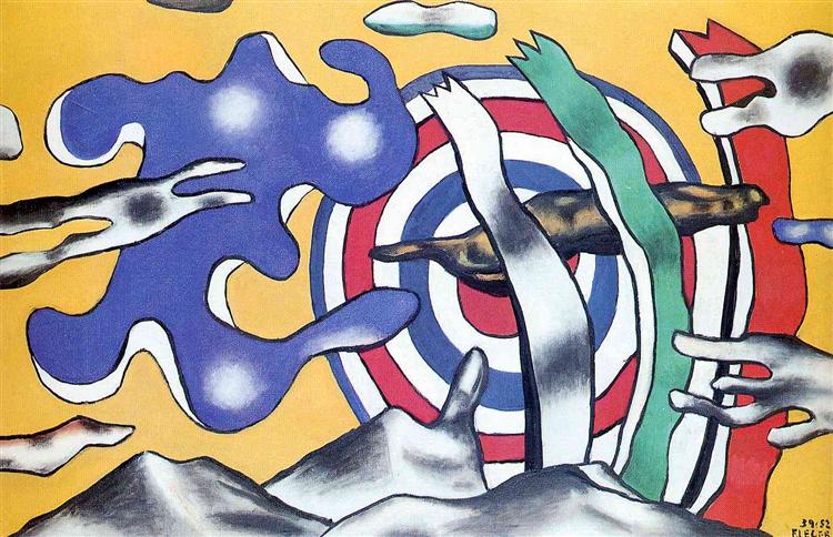 The aircraft in the sky - Fernand Léger