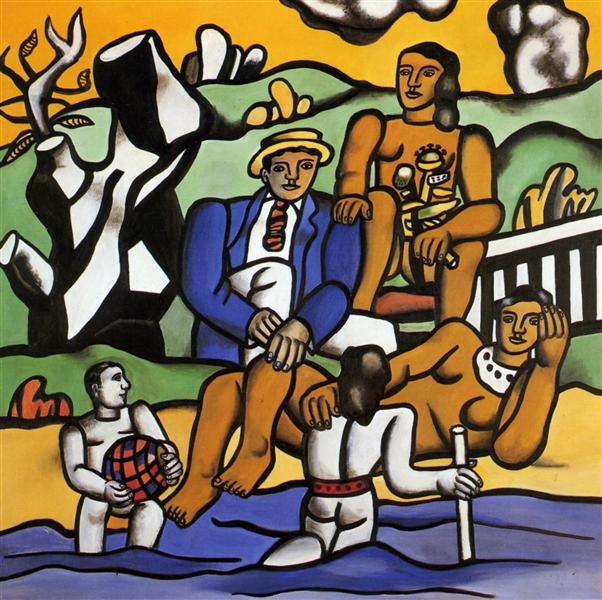 The outing in the country, 1954 - Fernand Leger
