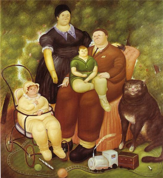 Family Scene, 1969 - Fernando Botero