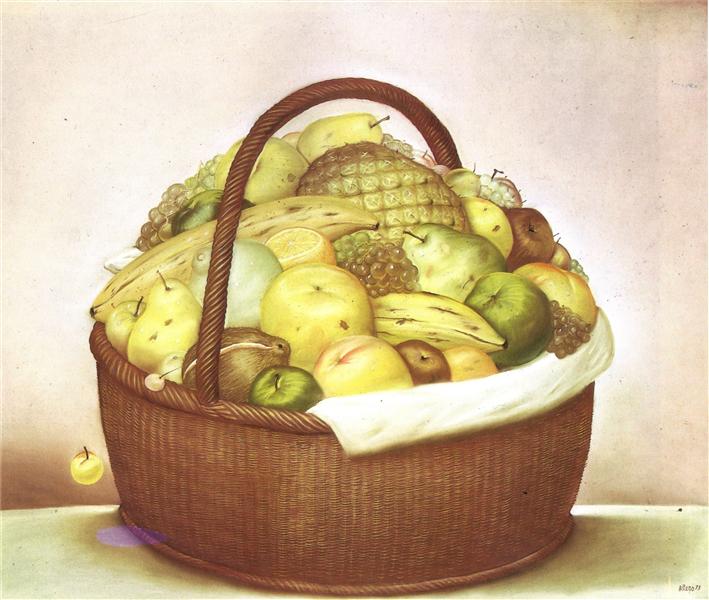 Fruit Basket, 1973 - Фернандо Ботеро