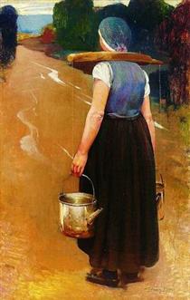A Breton woman - Фирмин Баэс