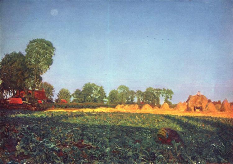 At the grain harvest, 1854 - Ford Madox Brown