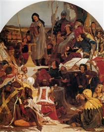 Chaucer at the Court of Edward III - Форд Мэдокс Браун