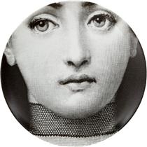Theme & Variations Decorative Plate #220 (Face with Choker Necklace) - Piero Fornasetti
